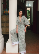 Set Gaviota Cuadros Verde